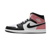 Nike Air Jordan 1 Mid Herren-Sneaker, Weiß/Schwarz-Rostrosa, 8.5