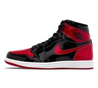 Nike Air Jordan 1 Mid, Herren-Turnschuhe, Schwarz Weiß Varsity Rot, 44.5 EU