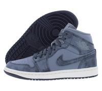NIKE Air Jordan 1 Mid SE Damenschuhe (FJ3448-001, Smoke Grey/Sail/Off Noir), Größe 44, Smoke Grey/Off Noir/Sail-Grey/Ash Grey, 42 EU