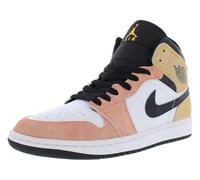 nike Air Jordan 1 Mid SE Flight Club DX4332 800 Magic Ember/Sundial Herrenschuhe, Weiß / Schwarz, Magic Ember/Sundial-White-Black, 47.5 EU