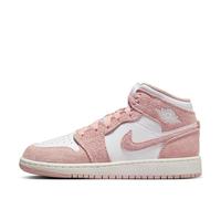 Nike Air Jordan 1 Mid SE Sneaker für Kinder, White/Sail/Legend Pink, 5.5 Big Kid