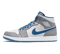 Nike - Air Jordan 1 Mid True Blue - DQ8426014 - Farbe: Weiß-Grau - Größe: 44.5 EU
