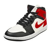 Nike Air Jordan 1 Mid (weiß / rot / schwarz) 44