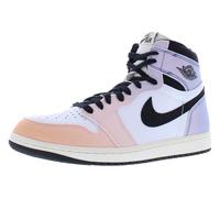 Nike Air Jordan 1 Retro High OG Herrenschuhe, Vivid Orange/Schwarz-Iced Lilac, 45 EU