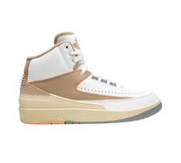 Nike - "Air Jordan 2 Retro" Sneaker für Herren, Leder (Weiß/Hellbraun) EU 37,5 / UK 4,5