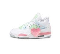 Nike Air Jordan 4 Retro *GS* *Valentine's Day* 36.5 / White / Medium Soft Pink / Half Blue