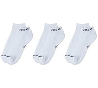 Nike Air Jordan Everyday No-Show Socken (3 Paar) Weiß/Schwarz Herren 39-42 Damen 39-44, Weiß/Schwarz, 37.5-40.5 EU