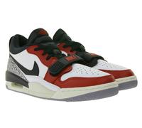 NIKE Air Jordan Legacy 312 Herren Low-Top Sneaker im Retro-Look Turn-Schuhe CD7069 106 Weiß/Schwarz/Rot 45 1/2