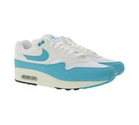 NIKE Air Max 1 Damen Sneaker Echtleder Turnschuhe Low-Top Sneaker DZ2628-107 Weiß/Türkis 39