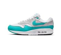 Nike Air Max 1 Herren Sneaker, Neutralgrau/Weiß/Schwarz/Clear Jade, 44 EU