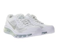 NIKE Air Max 2013 Kinder Sneaker Mädchen und Jungen Turnschuhe mit Air-Dämpfung 555426-101 Weiß/Silber 38