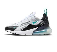 NIKE Air Max 270 - Damen-Sportschuhe, Weiß Schwarz Metallic Silber Dusty Cactus, 36 EU