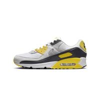 NIKE Air Max 90 Herren Schuhe Sneaker, Weiß Lt Smoke Grey Lightening, 46 EU