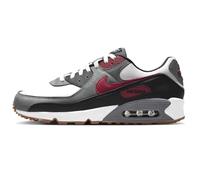 NIKE Air Max 90 Herren Sneaker Sneaker Schuhe, White Team Red Cool Grey Black, 41 EU
