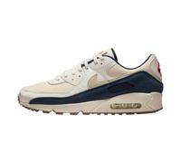 NIKE Air Max 90 PRM, Herren-Sneaker, Segel Elfenbein hell Lt Khaki Thunder Blau, 44 EU