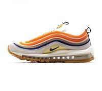 NIKE Air Max 97 Herren Fashion Sneaker Sneaker Schuhe, Summit White Safety Orange Lemon Wash Black, 40.5 EU