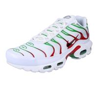Nike Air Max Plus Herren Sportschuhe, White Kelly Green University Red Black, 7.5