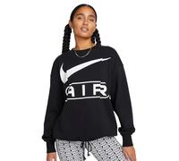 Nike Air Terry Pullover Wmns (FN1897-010) Schwarz/Weiß, Oversize-Sweatshirt für Damen, Größe M, Schwarz , M Große Größen