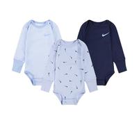 Nike Baby Essentials 3PK LS BS, 5 Jahre, Cobalt Bliss Heather