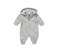 Strampler NIKE SPORTSWEAR "NKN BABY FRENCH TERRY COVERALL", Jungen, Gr. 74, N-Gr, grau heather, Obermaterial: 60% Baumwolle, 40% Polyester, Overalls, für den Alltag, aus pflegeleichten Materialien (55