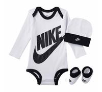 Nike Baby Futura Logo Body, White, 6/12 Monate