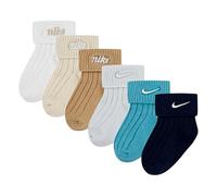 Nike Baby - Jungen Nhn 6pk Rib Turncuff Inf Sock Lamp, SAIL, 6 Monate EU