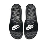 NIKE Benassi Herren JDI Slides Slippers Sandalen, schwarz / weiß, 44 EU