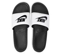 Nike Benassi Slip On Sliders in Weiß/Schwarz EU 40,5 / UK 7