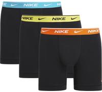 Nike Boxershorts Brief 3PK Unterwäsche, Blk-Dusty Cactus/Lighte/SFETY OR, S Herren
