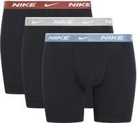 Nike Boxershorts Brief 3PK Unterwäsche, Blk-Mrs STN/Gry Hthr/SMKY BLE WB, XS Herren