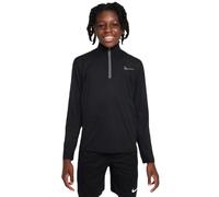 Nike Boys Dri-Fit Poly+ 1/4 Zip - black/reflective silver (XS)