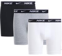 Boxer NIKE UNDERWEAR "BOXER BRIEF 3PK", Damen, Gr. L, 3 Stk., whtie, grau heather, schwarz, Jersey, Obermaterial: 95% Baumwolle, 5% Elasthan, körpernah, Unterhosen, mit Logo-Elastikbund (32640035-L) w