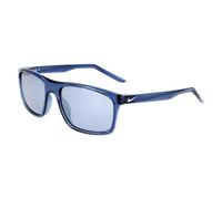 NIKE Brille Größe 54 mm MATTE MYSTIC NAVY,POLAR SILVER, EYE SIZE: 54 BRIDGE: 17 HORIZONTAL MEASUREMENT: 54 VERTICAL MEASUREMENT: 39,7