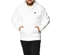 Nike BV2645-100 M NSW Club Hoodie FZ BB Sweat Mens White/White/(Black) 2XL-T