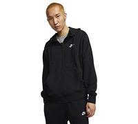 Nike BV2648-010 M NSW Club Hoodie FZ FT Sweat Mens Black/Black/(White) 4XL