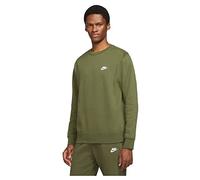 Nike BV2662 M NSW Club CRW BB Sweatshirt Mens Rough Green/White M