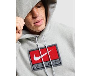Nike Chenille Logo Solo Swoosh Hoodie - Herren, Grau - S