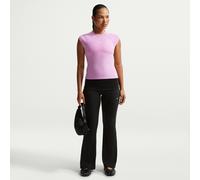 Nike Chill Knit eng geschnittene Ripp-Hose mit mittelhohem Bund (Damen) - Schwarz S (EU 36-38) IF0240-010