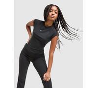 Nike Chill Knit Ribbed T-Shirt - Damen, Schwarz - S