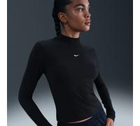 Nike Chill Knit schmal geschnittenes Longsleeve-T-Shirt mit Mock-Neck (Damen) - Schwarz XXL (EU 52-54) HV5027-011