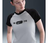 Nike Chill Knit schmal geschnittenes T-Shirt mit Grafik (Damen) - Grau XL Tall HV4992-077