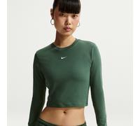 Nike Chill Knit schmales, verkürztes Longsleeve (Damen) - Grün S (EU 36-38) HF5322-326
