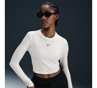 Nike Chill Knit schmales, verkürztes Longsleeve (Damen) - Weiß XL (EU 48-50) HF5322-135