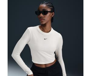 Nike Chill Knit schmales, verkürztes Longsleeve (Damen) - Weiß XL (EU 48-50) HF5322-135