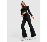 Nike Chill Ribbed Flare Leggings - Damen, Schwarz - XS