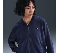 Nike Chill Terry Hoddie aus French Terry mit durchgehendem Reißverschluss für Damen - Blau S (EU 36-38) FN2415-410