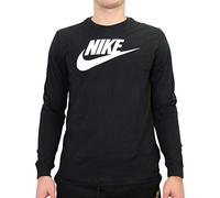 NIKE CI6291-010 M NSW LS Tee ICON Futura Sweatshirt Men's Schwarz-Weiss 3XL-T