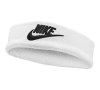 Nike Classic Breites Frottee-Stirnband weiß schwarz