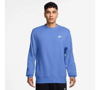 Herren Tennissweatshirt Nike Club Fleece Crew - royal pulse/white - Blau (S)