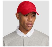 Nike Dri-Fit Club Unstrukturierte Metall-Swoosh-Cap, University Red/Metallic Silver, FB5372-657, S/M